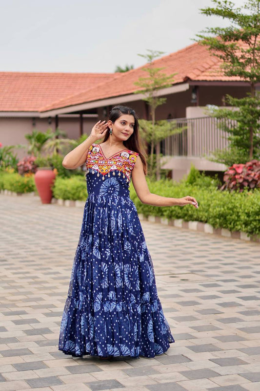 Leheriya Luxe Bandhani Magic Gown