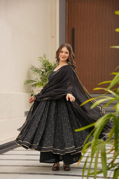 Mystery Black Maslin Suit Set