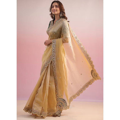 Golden Grace Traditional Elegance Redefined Saree