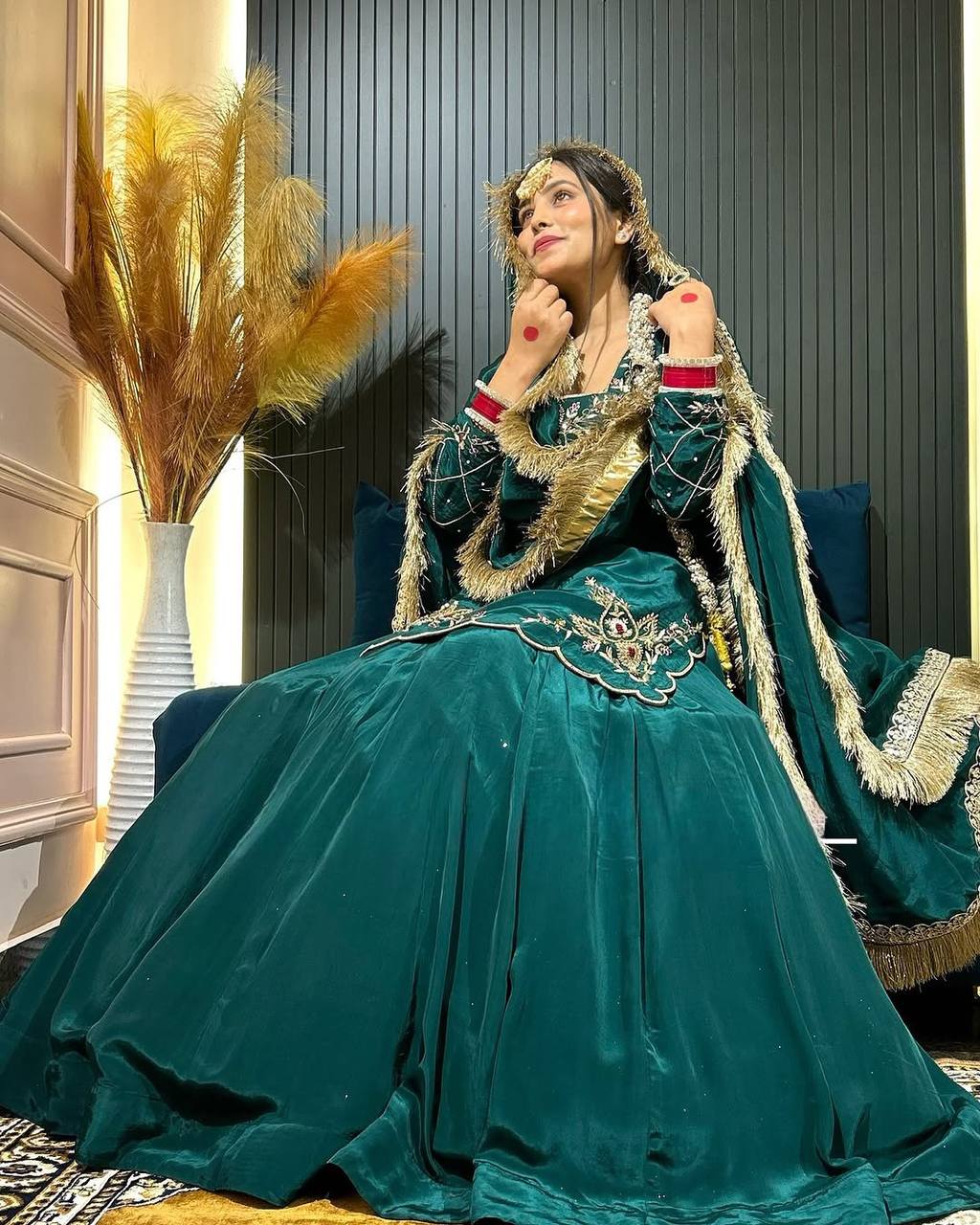 Luxury in Queens Embroidered Set with Dupatta