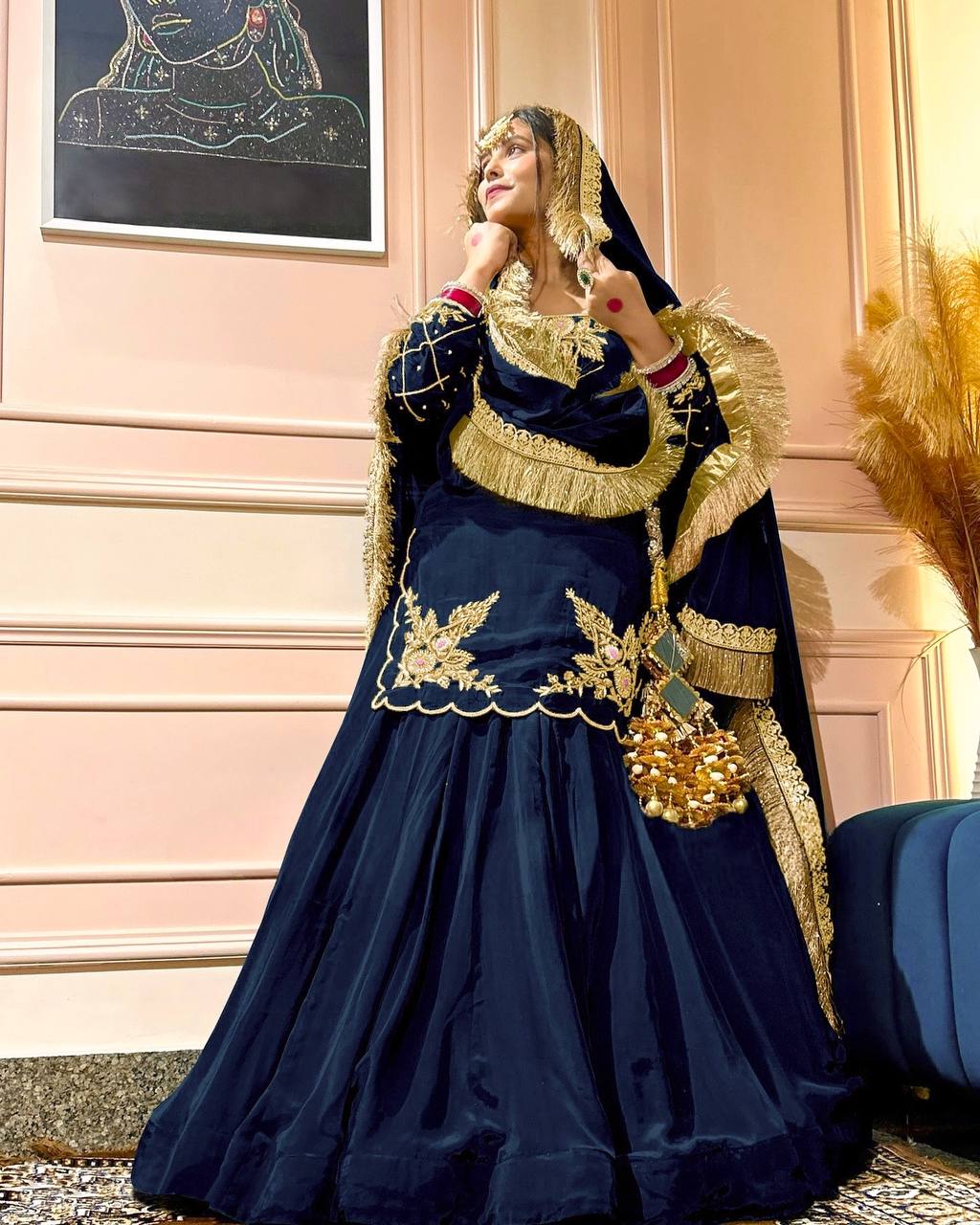 Luxury in Queens Embroidered Set with Dupatta