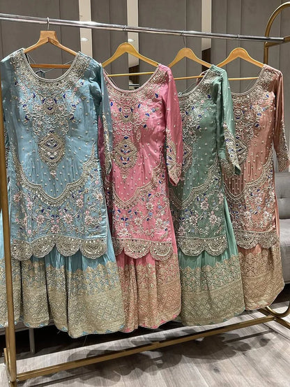 Gulnaar Luxe Heavy Embroidered Suit Set