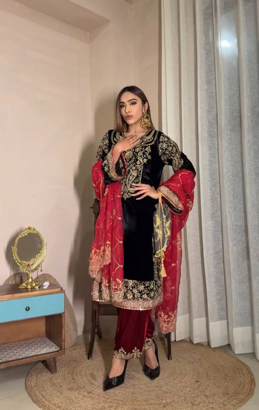 Ayesha Royal Embroidered Party Wear Suit