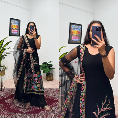 Desert Rose Anarkali: Earthy Elegance with a Royal Touch