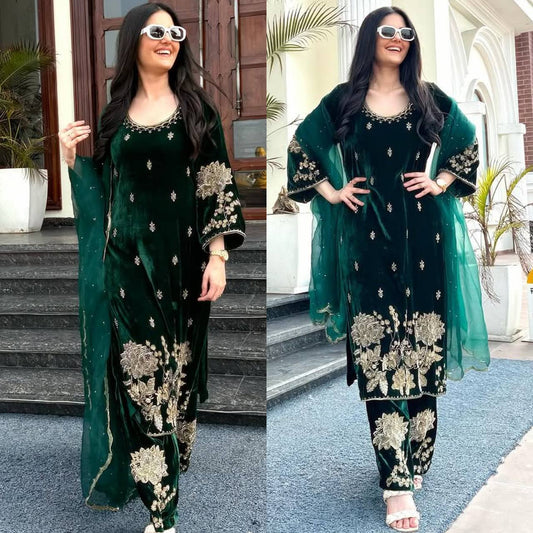 Inara Velvet Charm Suit Set