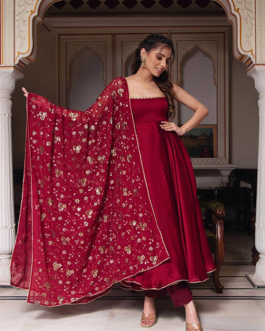 Misha Georgette Designer Party Wear Anarkali Gown
