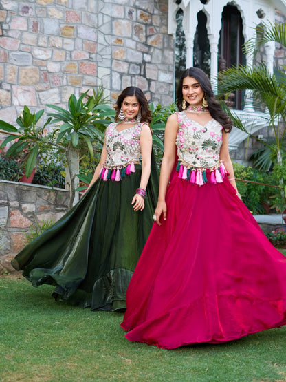 Saanvi Crafted For Beautiful Floral Lehenga
