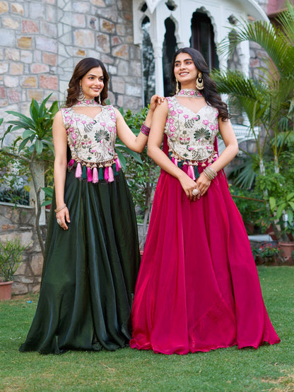 Saanvi Crafted For Beautiful Floral Lehenga