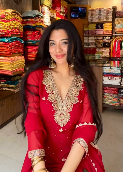 Diva Rivet Moti Work Party Wear Sharara