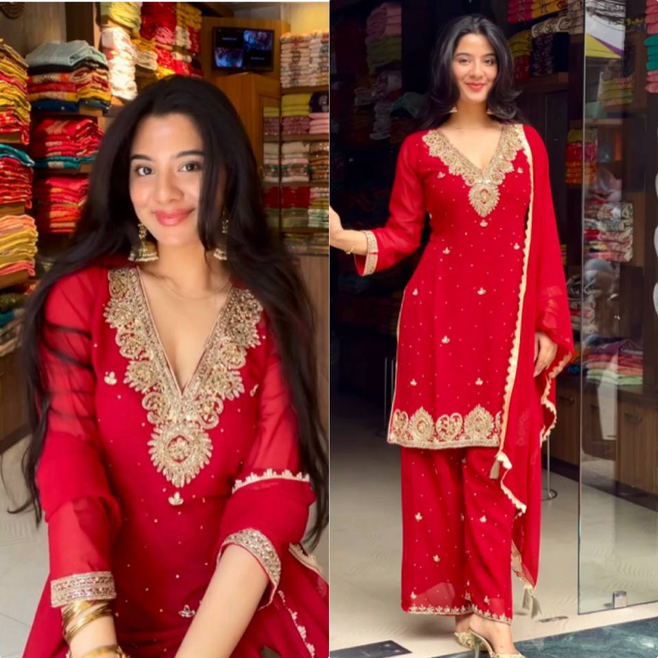 Diva Rivet Moti Work Party Wear Sharara