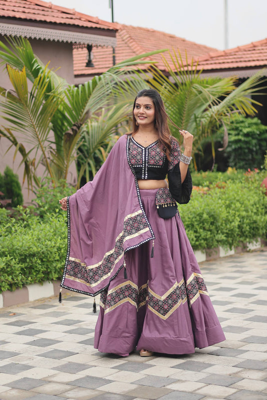 krisha Garba Queen Ajarakh Work Navratri Choli