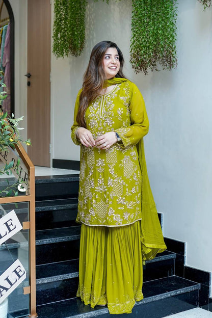 Ruby Grace In Designer Party Wear Sharara