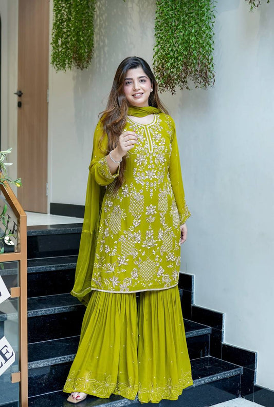 Ruby Grace In Designer Party Wear Sharara
