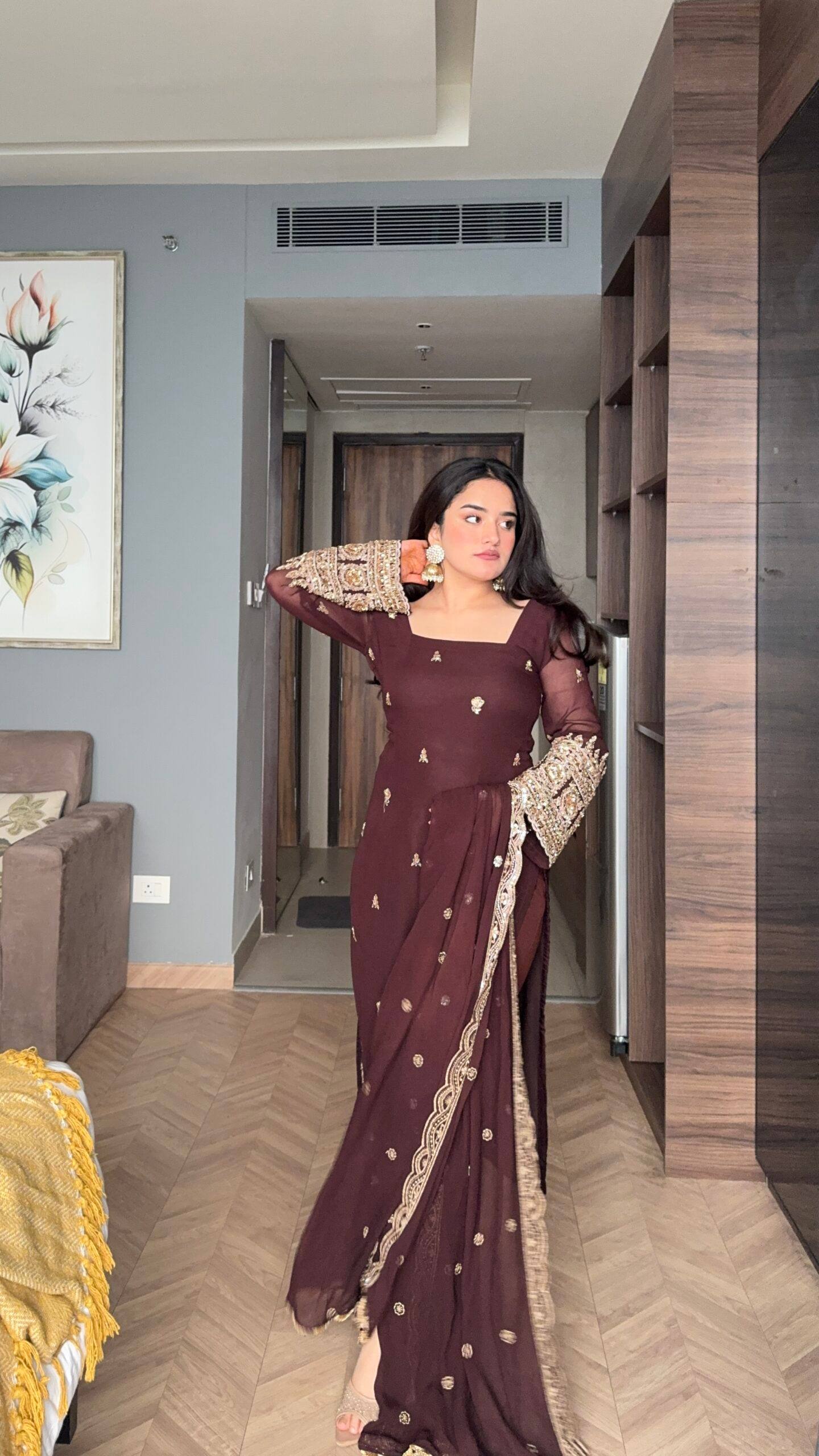 Dazy Georgette Ethnic Classic Suit