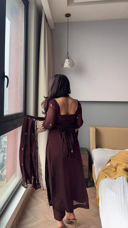 Dazy Georgette Ethnic Classic Suit