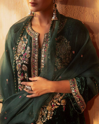 Adhira Heavy Viscous Velvet Pakistani Suit