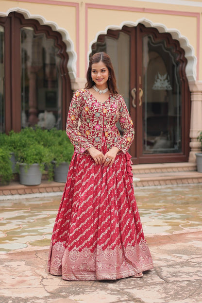 Mystic Elegance Designer Sequins Embroiderd Lehenga Choli