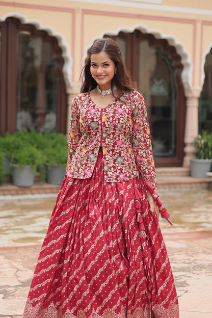 Mystic Elegance Designer Sequins Embroiderd Lehenga Choli