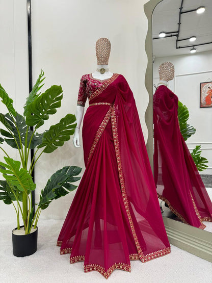 The Allure of Darkness Saree