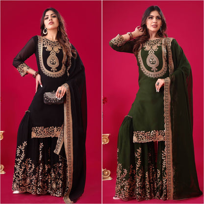 Roshan Raunak Partywear Sharara Suit